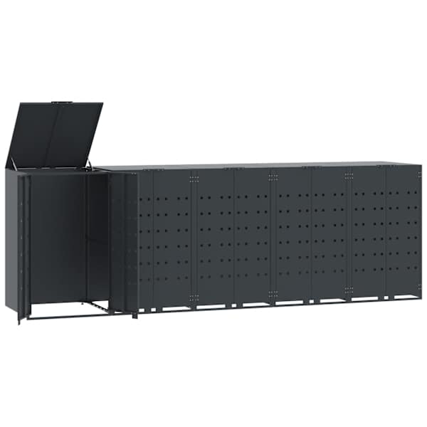 vidaXL ratastega pr&uuml;gikasti kuur 3 pr&uuml;gikastile, 345x79x117 cm, teras