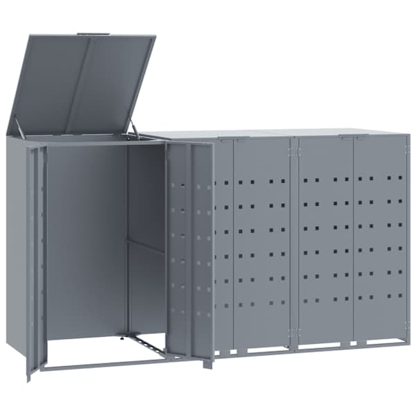 vidaXL ratastega pr&uuml;gikasti kuur 3 pr&uuml;gikastile, 207x79x117 cm, teras