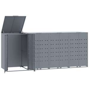 vidaXL ratastega pr&uuml;gikasti kuur 3 pr&uuml;gikastile, 276x79x117 cm, teras