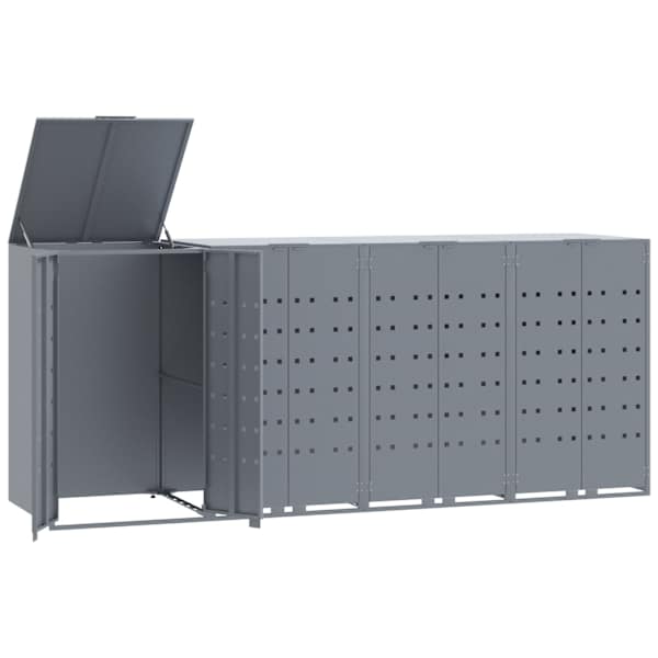 vidaXL ratastega pr&uuml;gikasti kuur 3 pr&uuml;gikastile, 276x79x117 cm, teras