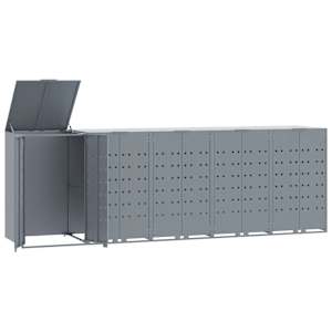 vidaXL ratastega pr&uuml;gikasti kuur 3 pr&uuml;gikastile, 345x79x117 cm, teras