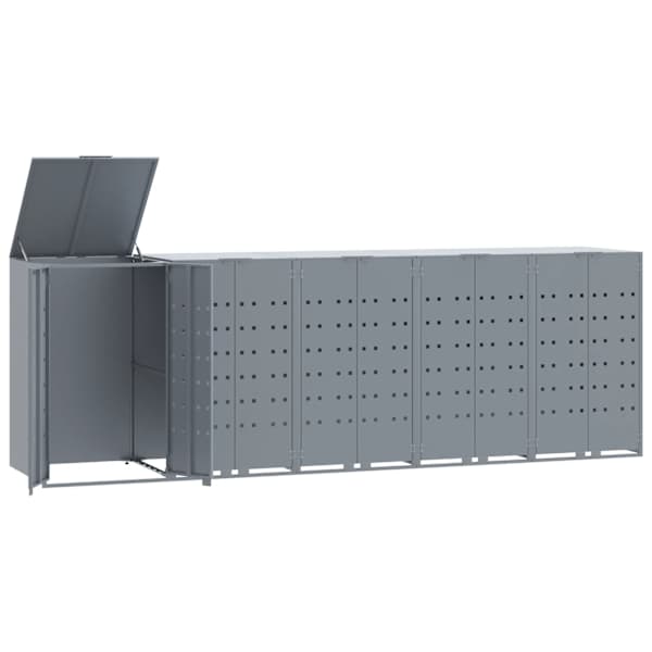 vidaXL ratastega pr&uuml;gikasti kuur 3 pr&uuml;gikastile, 345x79x117 cm, teras
