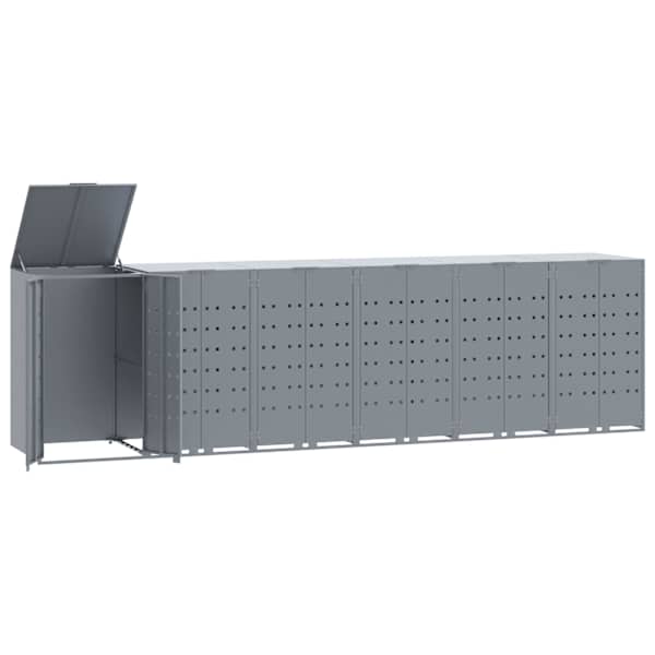 vidaXL ratastega pr&uuml;gikasti kuur 3 pr&uuml;gikastile, 414x79x117 cm, teras