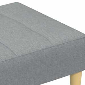 Podnožka světle šedá 77 x 55 x 31 cm textil - obrázek 6