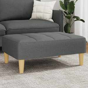 Podnožka tmavě šedá 77 x 55 x 31 cm textil - obrázek 1