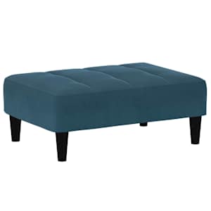 vidaXL jalapink, sinine, 77x55x31 cm, samet