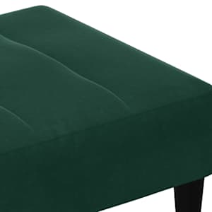 Podnožka tmavě zelená 77 x 55 x 31 cm samet - obrázek 6