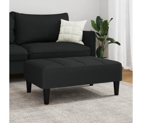 vidaXL Repose-pied noir 77x55x31 cm velours
