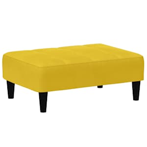 vidaXL jalapink, kollane, 77x55x31 cm, samet