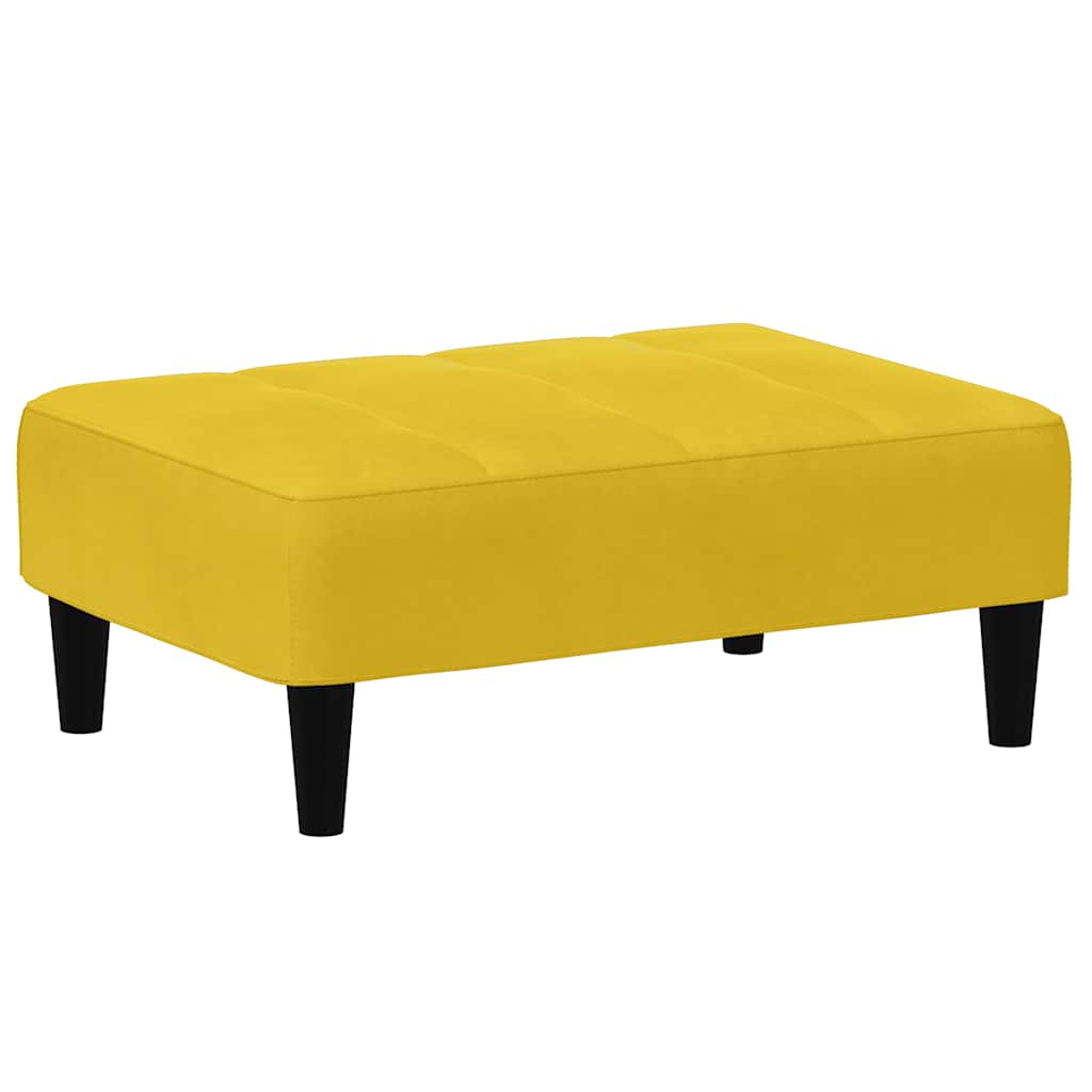 vidaXL Stolček za noge rumen 77x55x31 cm žamet-image-8721102611902