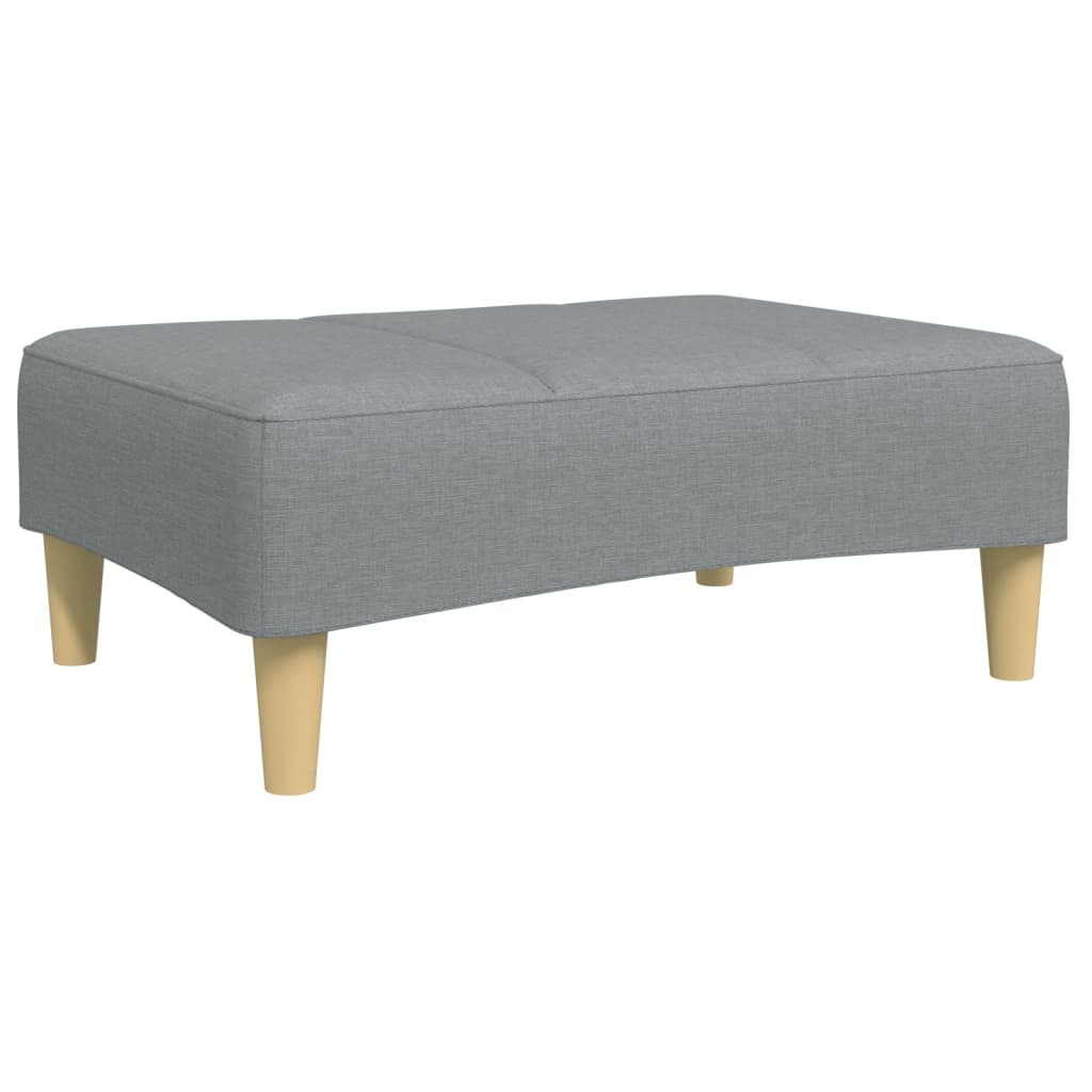 vidaXL Podnožka světle šedá 77 x 55 x 31 cm textil