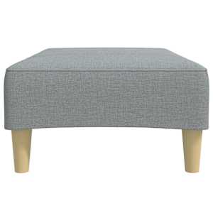 Podnožka světle šedá 77 x 55 x 31 cm textil - obrázek 5