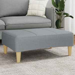 Podnožka světle šedá 77 x 55 x 31 cm textil - obrázek 1