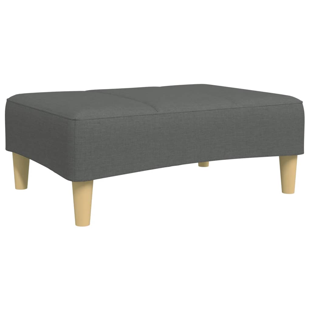 vidaXL Podnožka tmavě šedá 77 x 55 x 31 cm textil