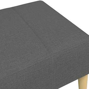 Podnožka tmavě šedá 77 x 55 x 31 cm textil - obrázek 6