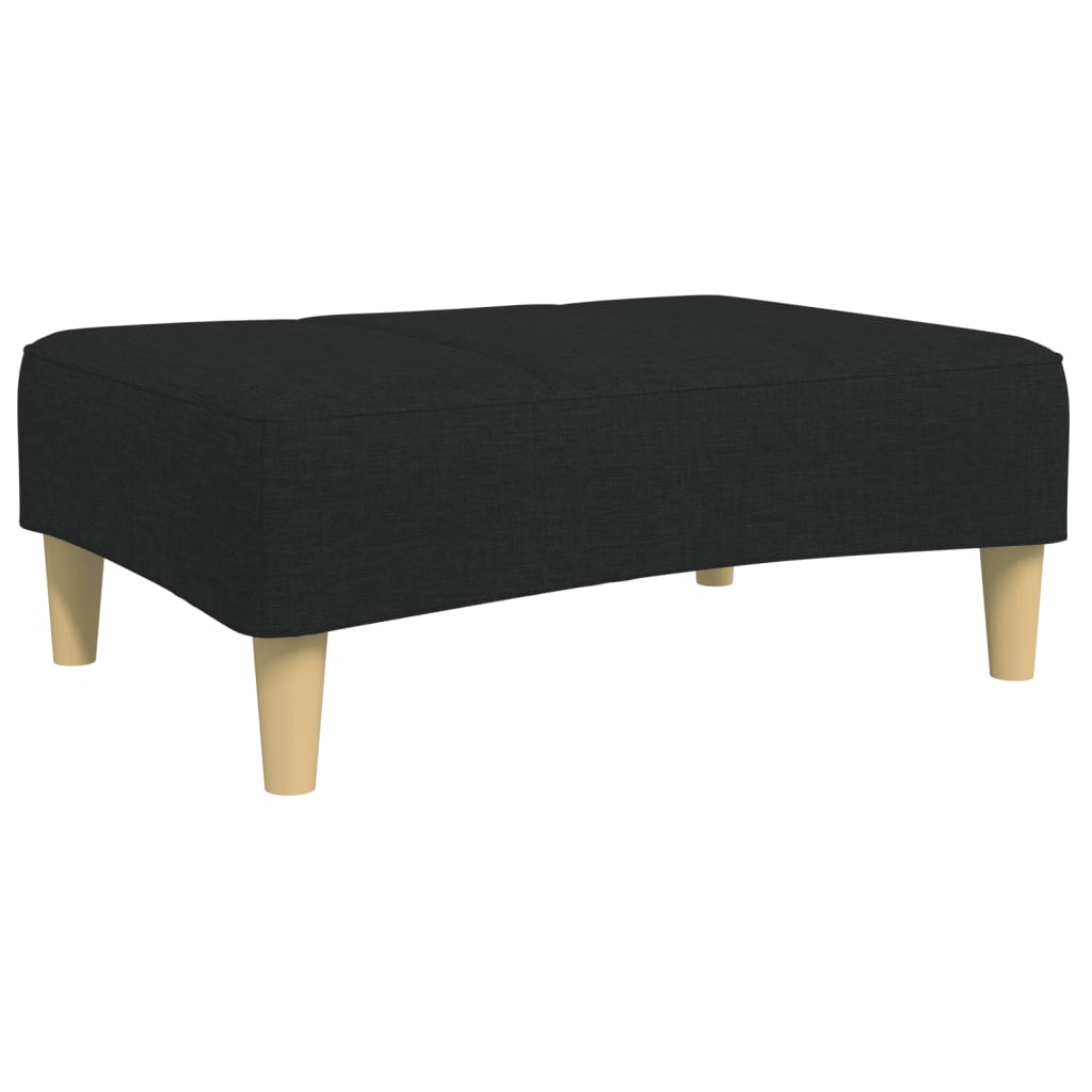 vidaXL Podnožka černá 77 x 55 x 31 cm textil