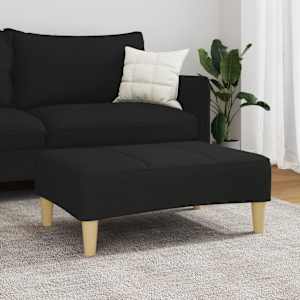 Podnožka černá 77 x 55 x 31 cm textil - obrázek 3