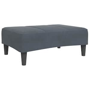 vidaXL jalapink, tumehall, 77x55x31 cm, samet