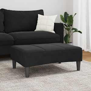vidaXL Footstool Black 77x55x31 cm Velvet