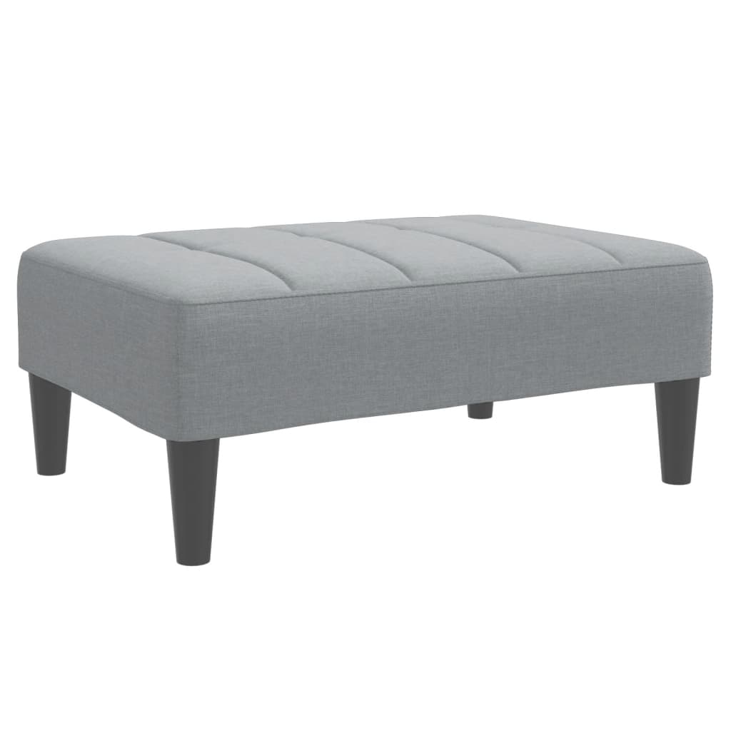 vidaXL Podnožka světle šedá 77 x 55 x 31 cm textil