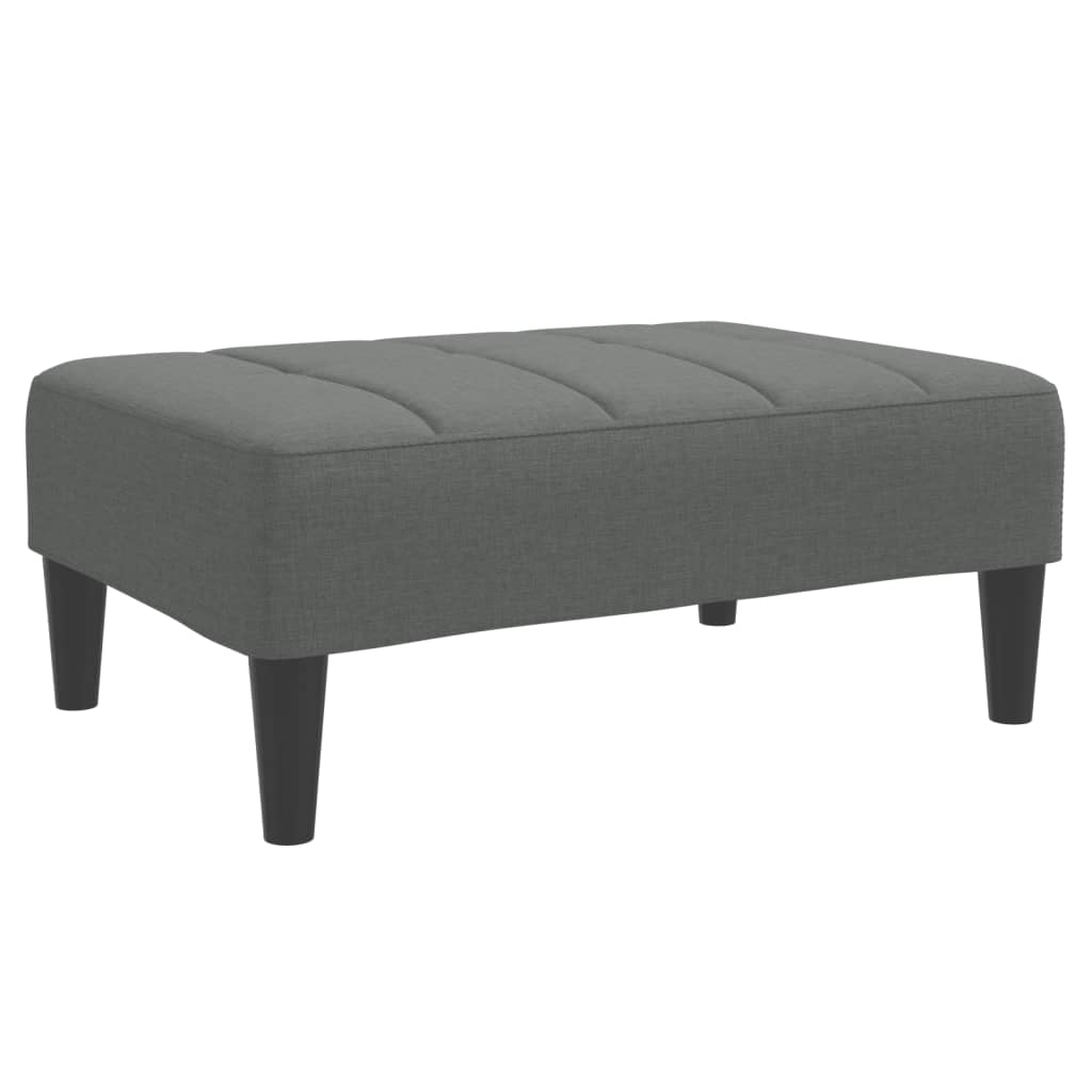 VidaXL Footstool Dark Gray 30.3x21.7x12.2 Fabric