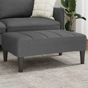 Stolček za noge temno siv 77x55x31 cm blago