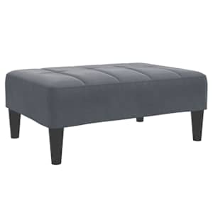 vidaXL jalapink, tumehall, 77x55x31 cm, samet