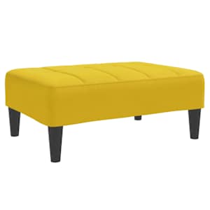 vidaXL jalapink, kollane, 77x55x31 cm, samet