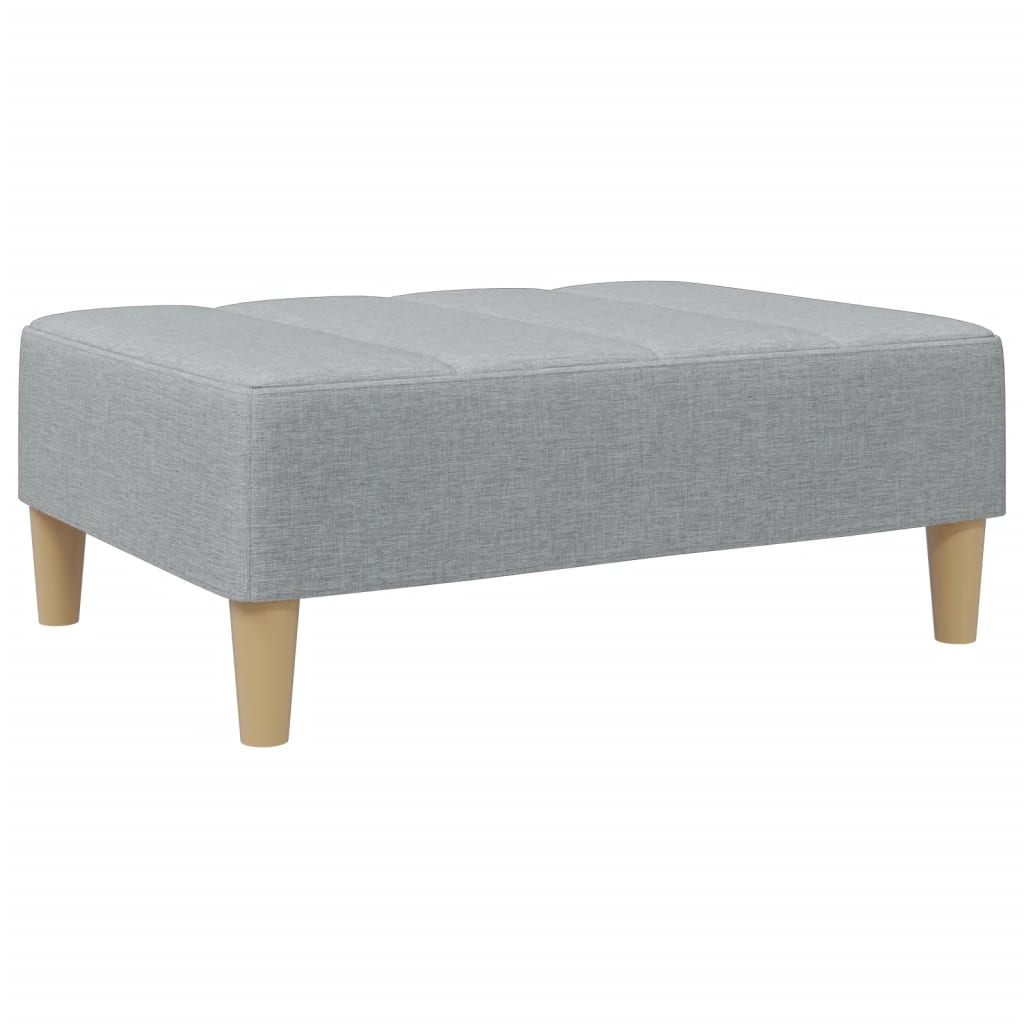 vidaXL Podnožka světle šedá 77 x 55 x 31 cm textil