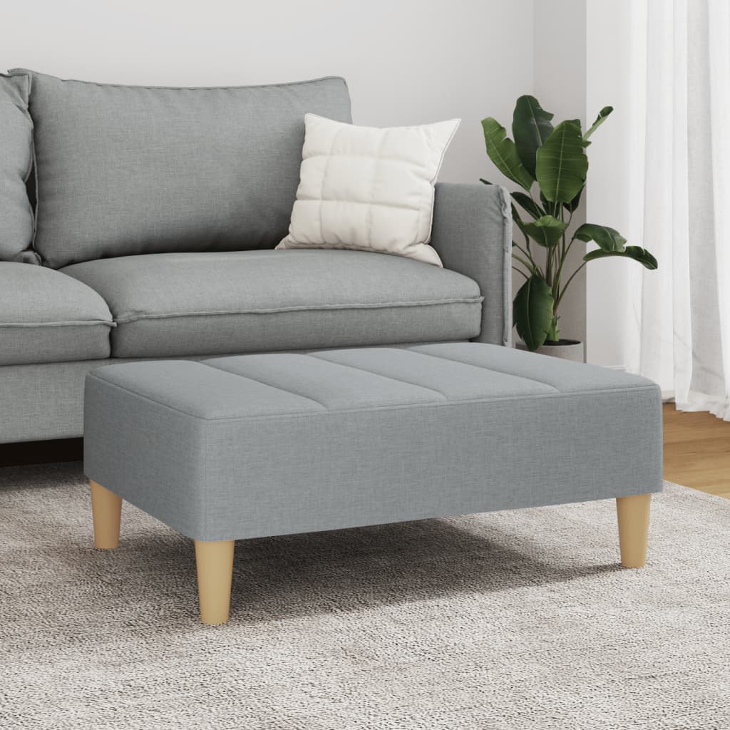 vidaXL Taburet, gri deschis, 77x55x31 cm, material textil
