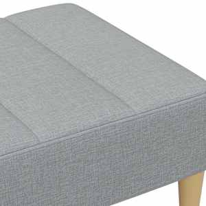Podnožka světle šedá 77 x 55 x 31 cm textil - obrázek 6