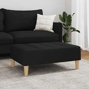 Podnožka černá 77 x 55 x 31 cm textil - obrázek 3