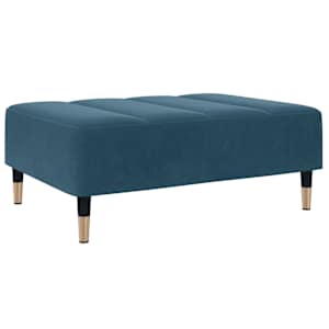 vidaXL jalapink, sinine, 77x55x31 cm, samet