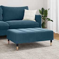 vidaXL Taburet, albastru, 77x55x31 cm, catifea