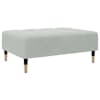 vidaXL jalapink, helehall, 77x55x31 cm, samet