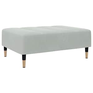 vidaXL jalapink, helehall, 77x55x31 cm, samet