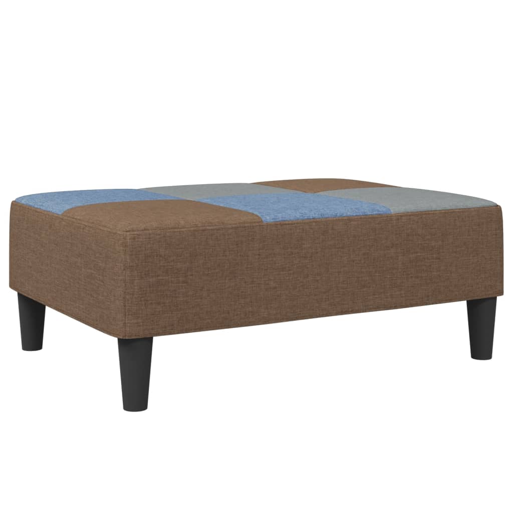 vidaXL Podnožka patchwork 77 x 55 x 31 cm textil