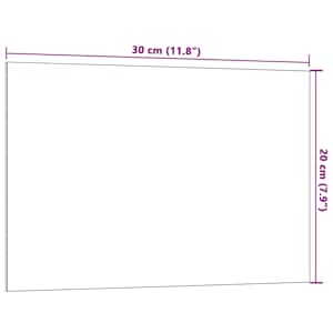 Nástěnná magnetická tabule černá 30 x 20 cm tvrzené sklo - obrázek 6