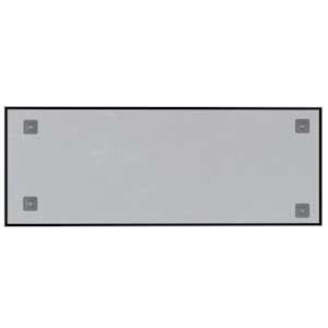 Nástěnná magnetická tabule černá 80 x 30 cm tvrzené sklo - obrázek 4
