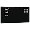 vidaXL seinakinnitusega magnettahvel, must, 40 x 20 cm, klaas