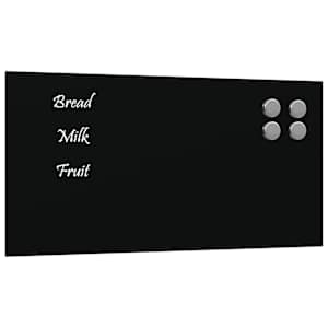 Nástěnná magnetická tabule černá 40 x 20 cm tvrzené sklo - obrázek 2