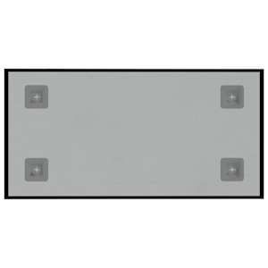 Nástěnná magnetická tabule černá 40 x 20 cm tvrzené sklo - obrázek 4