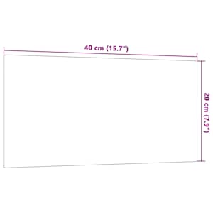 Nástěnná magnetická tabule černá 40 x 20 cm tvrzené sklo - obrázek 6