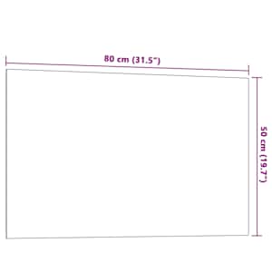 Nástěnná magnetická tabule černá 80 x 50 cm tvrzené sklo - obrázek 6
