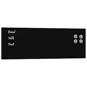 Nástěnná magnetická tabule černá 60x20 cm Tvrzené sklo - obrázek 2