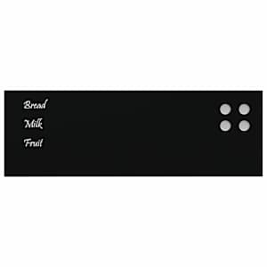 Nástěnná magnetická tabule černá 60x20 cm Tvrzené sklo - obrázek 3