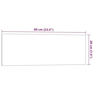 Nástěnná magnetická tabule černá 60x20 cm Tvrzené sklo - obrázek 6