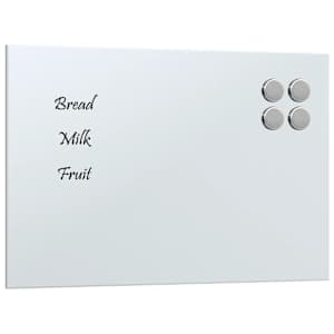 Nástěnná magnetická tabule bílá 30 x 20 cm tvrzené sklo - obrázek 2