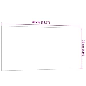 Nástěnná magnetická tabule bílá 40 x 20 cm tvrzené sklo - obrázek 6