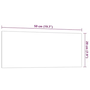 Nástěnná magnetická tabule bílá 50 x 20 cm tvrzené sklo - obrázek 6